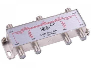 ROZGAŁĘŹNIK ROZDZIELACZ ANTENTY TV ANTENOWY 6 WEJŚĆ SPLITTER
