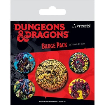 Przypinka gamingowy Dungeons & Dragons