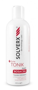 SOLVERX DERMATOLOGY CARE + FORTE Tonik do twarzy Rosacea 200 ml