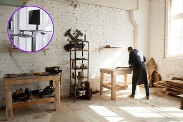 Регулируемый небольшой настольный столик для ноутбука для работы стоя и сидя HO