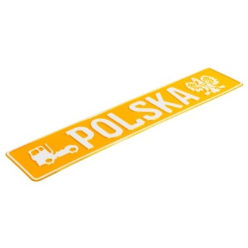 Табличка для регистрационной рамки орла POLSKA