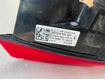 AUDI Q3 83A 19- SVĚTLO LEVÝ ZADNÍ W KRYT LED 83A945093