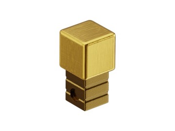 KOSTKA NAROŻNA DO PROFILI 12,5 mm ZŁOTA MATOWA