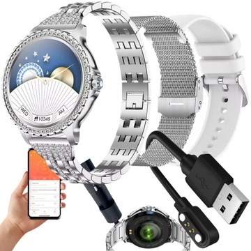 SMARTWATCH ЖЕНСКИЕ ЧАСЫ ПОДКЛЮЧЕНИЯ МЕНЮ ПОЛЬСКИЕ СПОРТИВНЫЕ ЧАСЫ PULSE 3 РЕМЕШКА