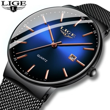 Zegarek LIGE Luxury Casual 9938 Nowy Model