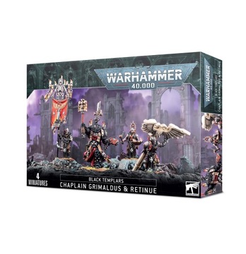 Black Templars: Chaplain Grimaldus and Retinue - Warhammer 40k