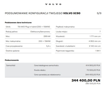Volvo XC90 II 2026 VOLVO XC90 T8 406KM PLUS DARK AWD, zdjęcie 12