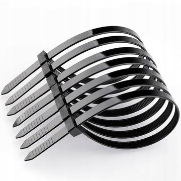 КАБЕЛЬНЫЕ Стяжки ПРОЧНЫЕ ЧЕРНЫЕ НЕЙЛОНОВЫЕ СВЯЗИ 4,8X300 ММ