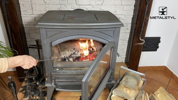 Набор скребок для золы + кочерга для чистки печи-камина