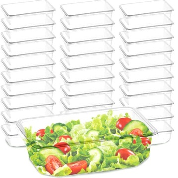 250ML100SZT POJEMNIKI PLASTIKOWE Z POKRYWKAMI 100SZT NA ŻYWNOŚĆ