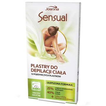 JOANNA SENSUAL PLASTRY DO DEPILACJI MOCNE WŁOSY 12