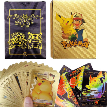 POKEMON Karty kolekcjonerskie Złote 55 kart 55 Czarnych