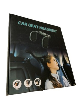 Zagłówek SAMOCHODOWY UCHWYT kształt U CZERWONY