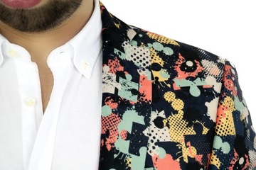 GIOVANNI PERA Marynarka męska D006 Rozm: 48 PUZZLE