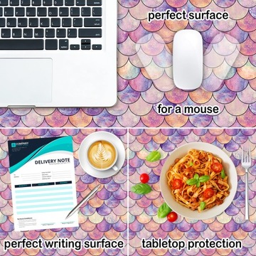 Защитный коврик 120х60 для письменного стола Colorful Circles