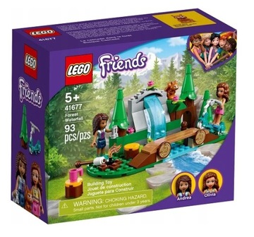 LEGO Friends 41677 Leśny Wodospad Kładka Hulajnoga