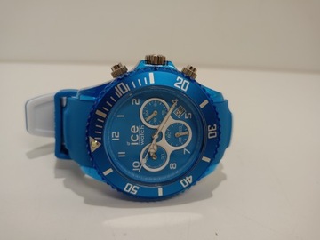 Ice-Watch - Ice Aqua Malibu - niebieski zegarek męski z silikonowym paskiem