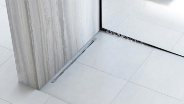 Откос для душа 100CM MAT BLACK Правый - REA