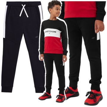 SPODNIE DRESOWE chłopięce 4F JUNIOR TTROM414 152