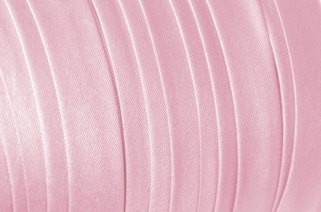 Отделка сатиновая, сатин, ширина 15 мм, розовый, 130 м.