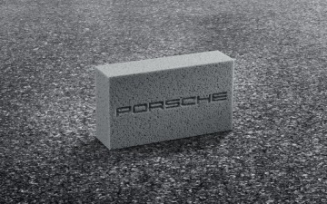 СЕРЫЙ АВТОМОБИЛЬНЫЙ МОЮЩИЙ СПОНЖ «PORSCHE»