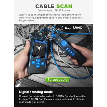 ТЕСТЕР LAN POE NOYAFA PAR FINDER NF-8508