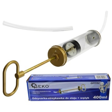 ШПРИЦОВЫЙ НАСОС МАСЛООТСОСА 400 МЛ + ШЛАНГ 12 x 230 мм