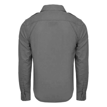 Košeľa s dlhým rukávom BRANDIT Vintage Shirt Charcoal Grey L