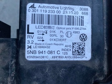 lampa VW TIGUAN II LIFT IQ FULL LED 5NB941081C