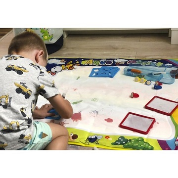 ВОДНЫЙ КОВРИК ДЛЯ РИСОВАНИЯ 120Х 90 СМ ДЛЯ ДЕТЕЙ ОЧЕНЬ БОЛЬШОЙ СЕНСОРНЫЙ КОВРИК