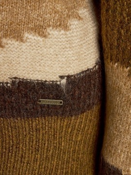 INDICODE Sweter Banfix 35-716 Brązowy Regular Fit