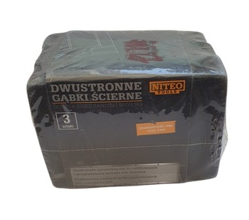 DWUSTRONNE GĄBKI ŚCIERNE 3szt