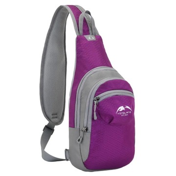 Спортивная нагрудная сумка для активного отдыха синего цвета