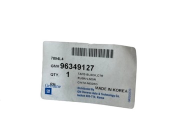 CHEVROLET KALOS PÁSEK STŘEDNÍHO SLOUPU PRAVÉHO 96349127