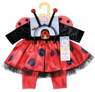 BABY born Sukienka Lady Bug Dla lalki 43 cm Biedronka
