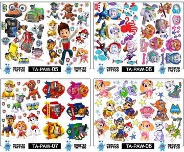 ЛУЧШИЕ МОЮЩИЕСЯ ТАТУ ДЛЯ ДЕТЕЙ КАЧЕСТВЕННЫЕ УЗОРЫ PAW PATROL