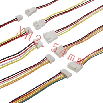 Przewód Złącze JST XH 2.54 6PIN komplet M+Ż 2x20cm