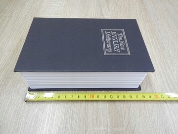 Sejf Kasetka Schowek na pieniądze Książka KLUCZYK