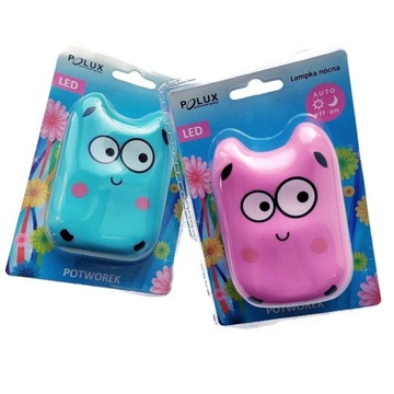 LAMPKA NOCNA LED WTYKOWA Z CZUJNIKIEM ZMIERZCHU DLA DZIECI