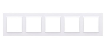 Пятикратная рамка Белая - CR5/11 Simon 10
