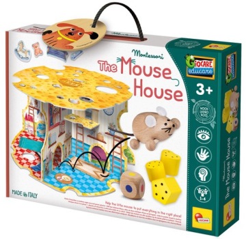 Іграшка розвивальна Монтессорі Lisciani The Mouse House дерев'яна