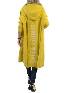 Кардиган Fleshy Long SWEATER с капюшоном Польша