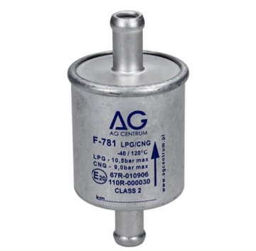 FILTR FAZY LOTNEJ AGC 12mm / 12mm LPG POLIESTER