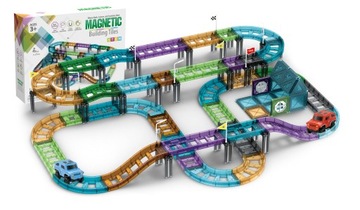 KLOCKI MAGNETYCZNE KOLEJKA ELEKTRYCZNA TOR 93 EL