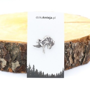 Охотничья булавка - Лабрадор с уткой