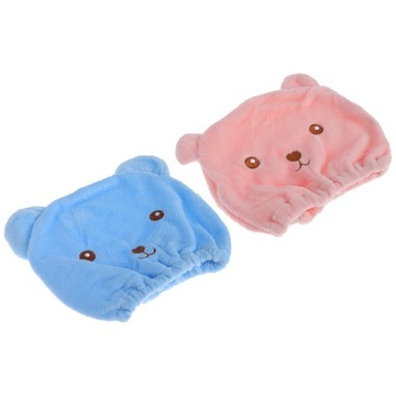 2 шт., хлопковые шапки с полотенцем для волос