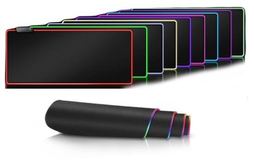 Podkładka pod mysz, podświetlana gamingowa LED XXL