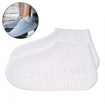 Wodoodporne Ochraniacze na Buty r26-34 białe