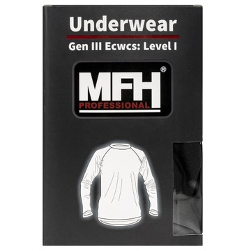 Koszulka termoaktywna długi rękaw MFH US Level I GEN III D/R - Czarna XL