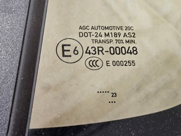 OPEL CORSA F 2020 SKLO (OKNO) BOČNÍ DVEŘE LEVÝ ZADNÍ